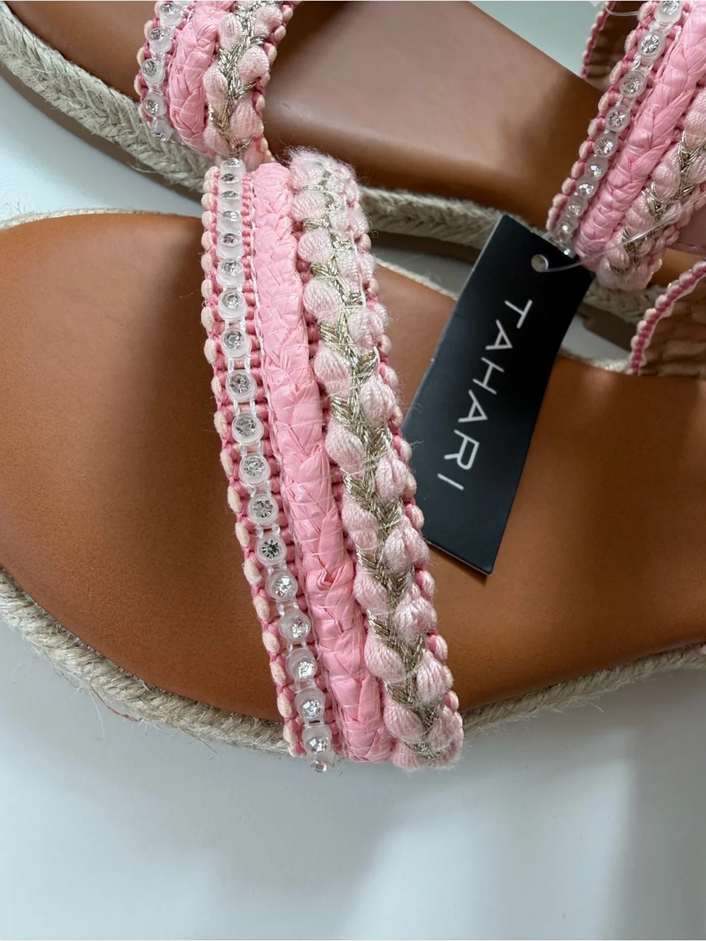Tahari Pink Double-Strap Girls Sandals